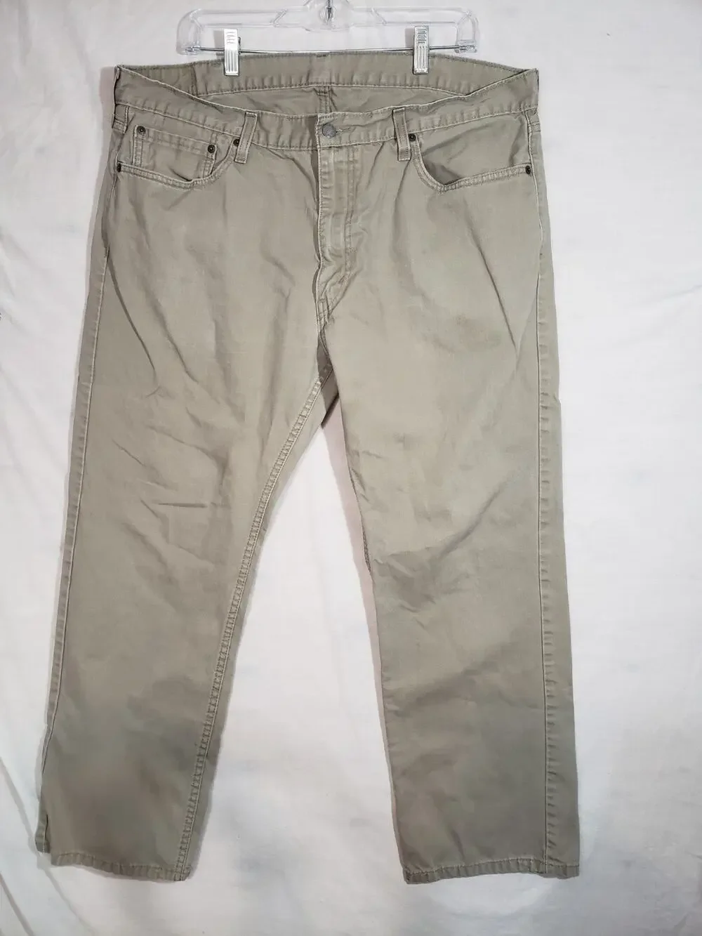 Levis 559 Beige Jeans Men's 40x30 Relaxed Straight Denim R341